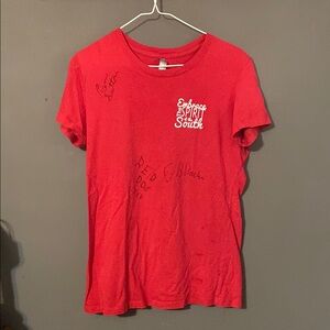Signed Red Moonshiners Tee